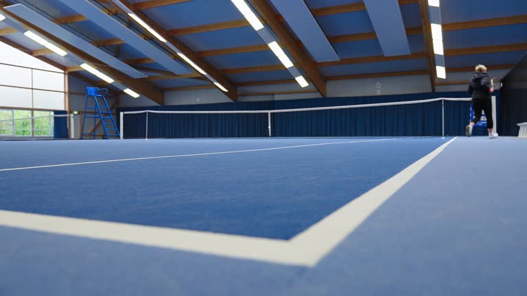 Construction d'un court de tennis à Toulon